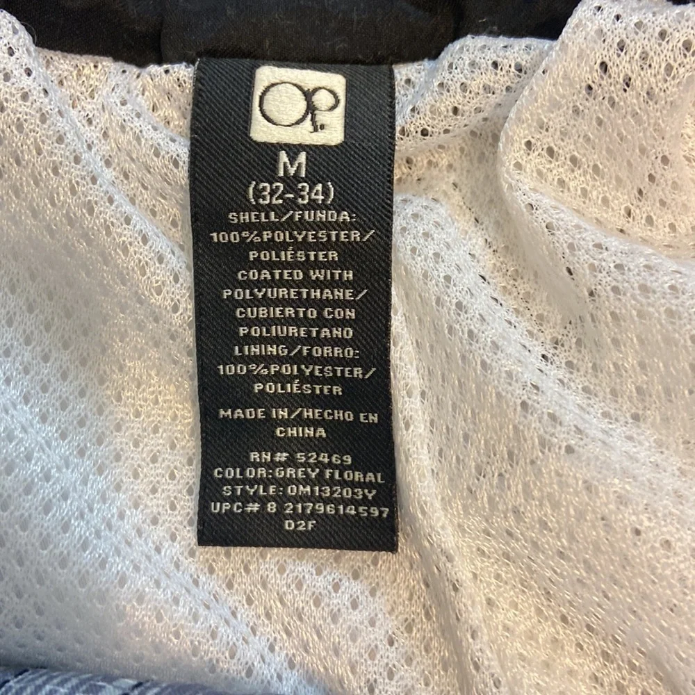 OP Black and Gray Floral Board Shorts
